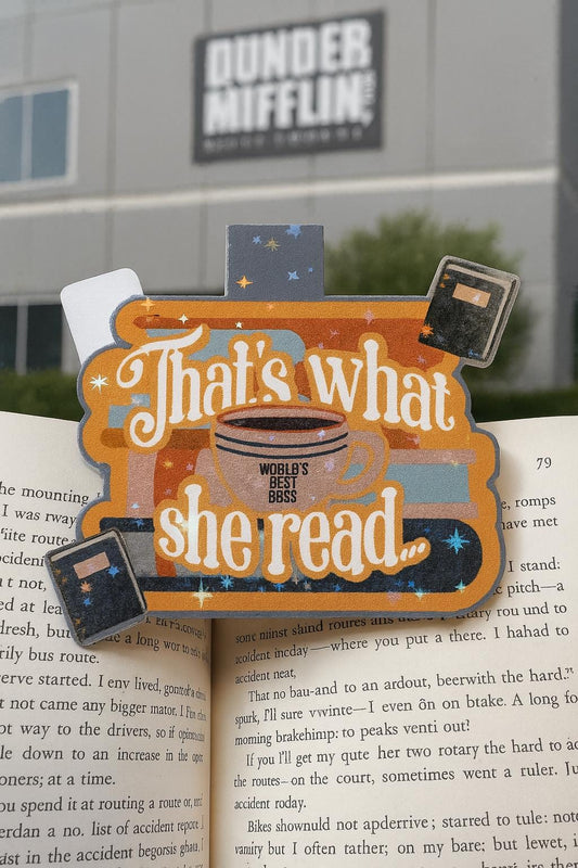 The Office Inspired Magnetic Bookmark Set, That's What She Read