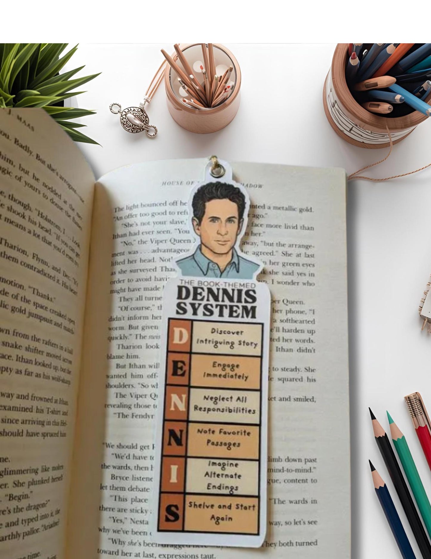 Always Sunny Bookmark: Dennis System Fan Art, Funny Gift