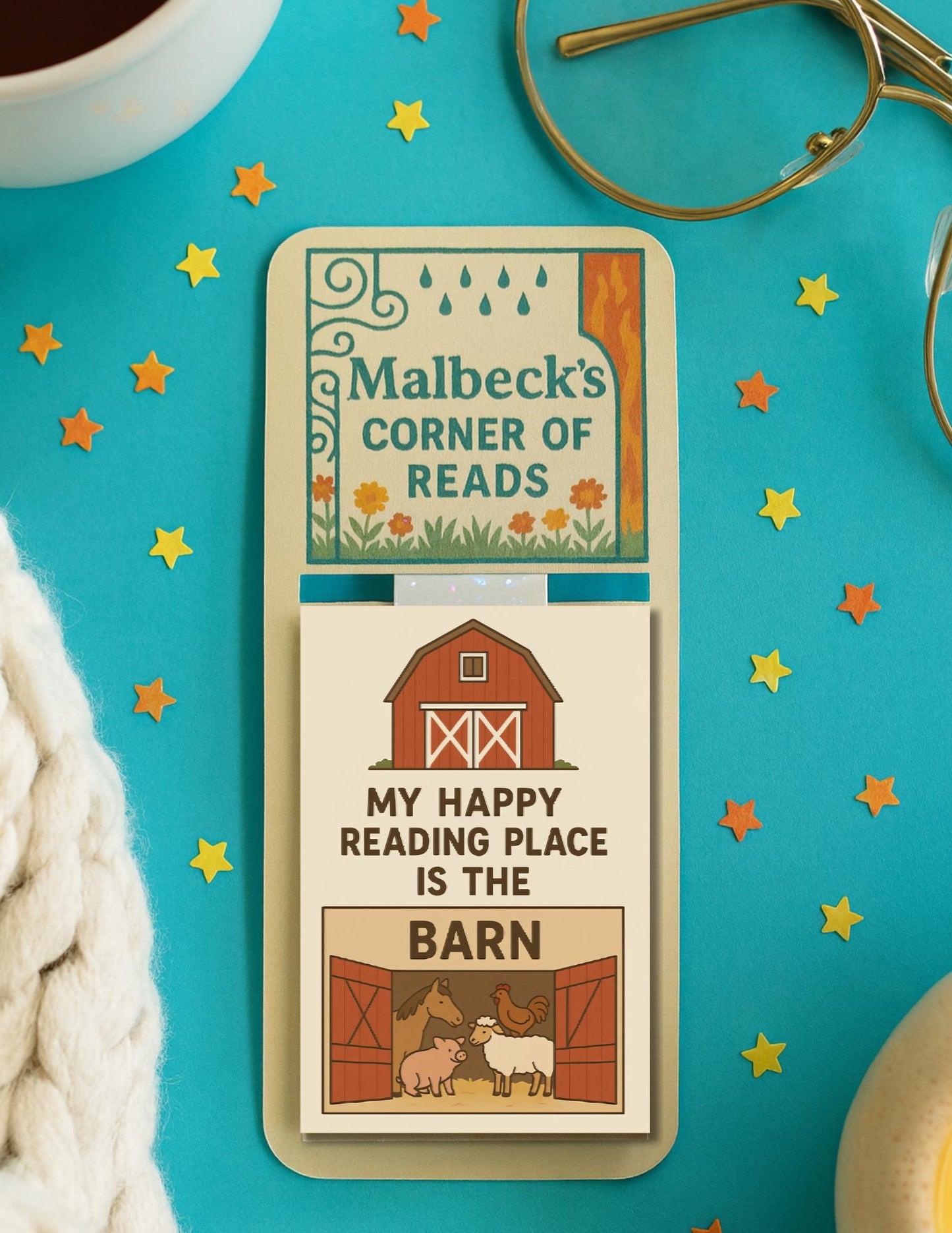 Hand-Drawn Bookmarks – Pool & Barn Reading Gifts