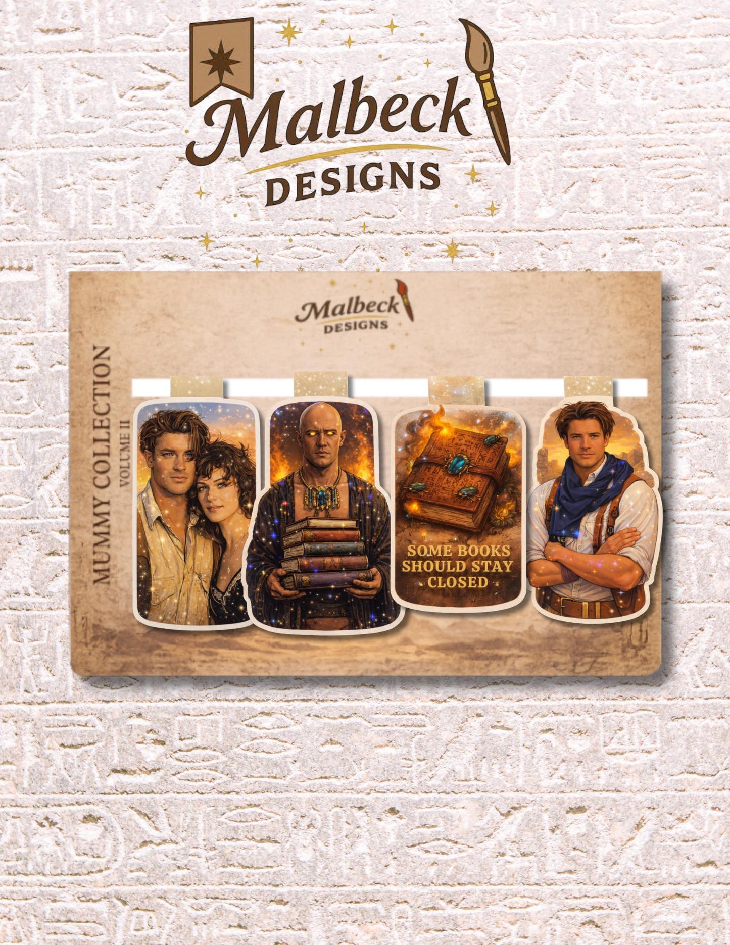 Mummy Adventure Magnetic Bookmarks – Book Lover Gift, Series 2