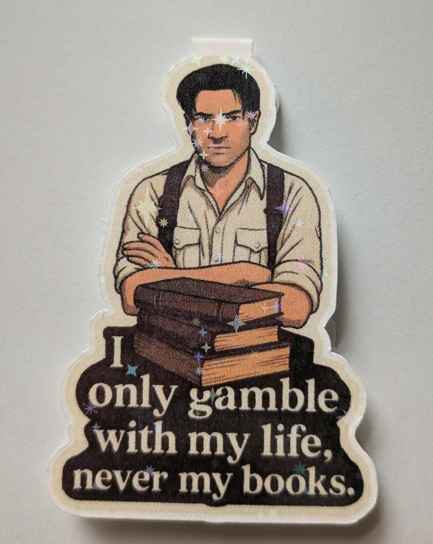 The Mummy Magnetic Bookmark Set | Rick O’Connell & Evie Carnahan | Vintage Adventure Bookmarks
