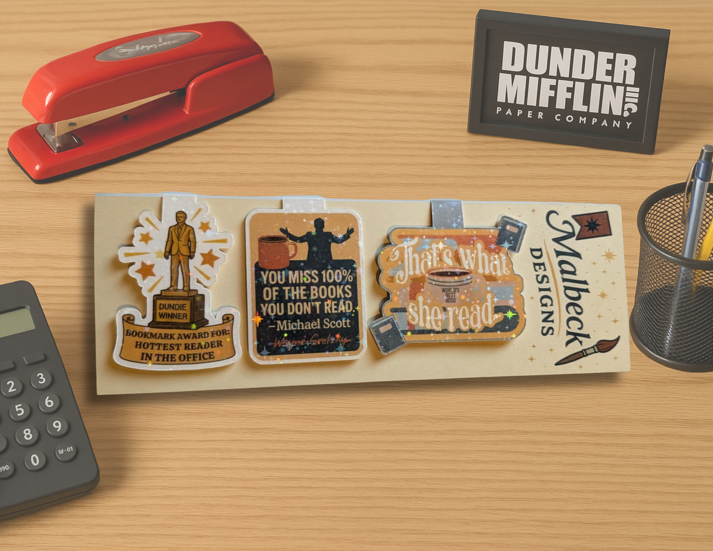 The Office Inspired Magnetic Bookmark Set, That's What She Read