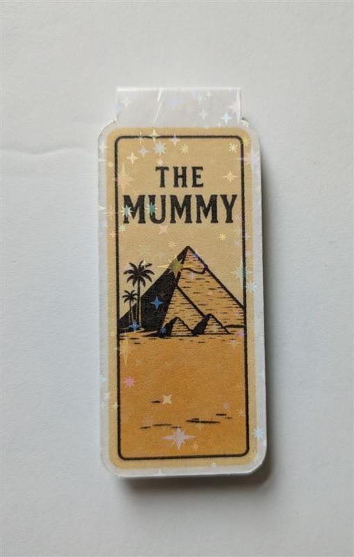 The Mummy Magnetic Bookmark Set | Rick O’Connell & Evie Carnahan | Vintage Adventure Bookmarks