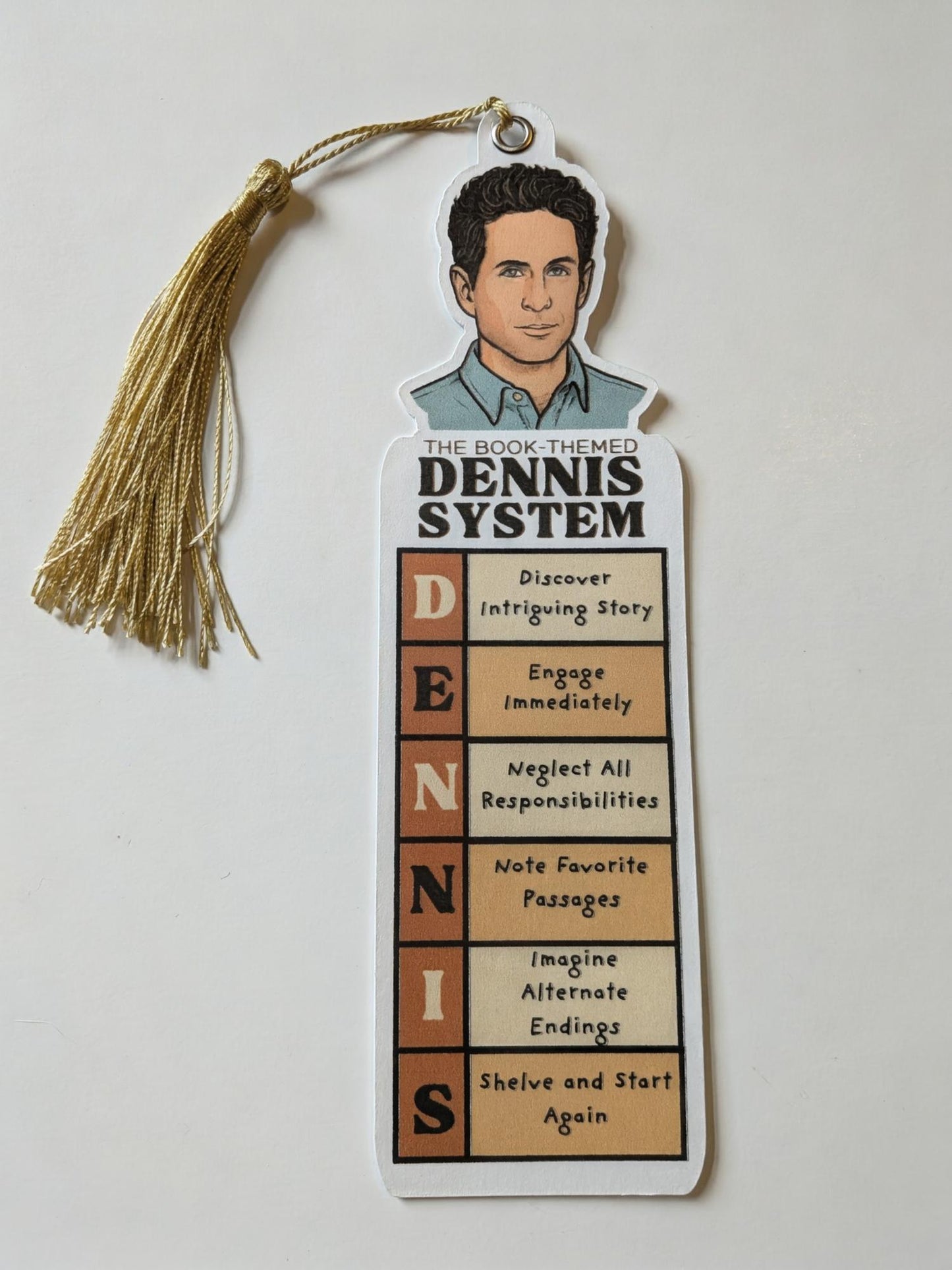 Always Sunny Bookmark: Dennis System Fan Art, Funny Gift