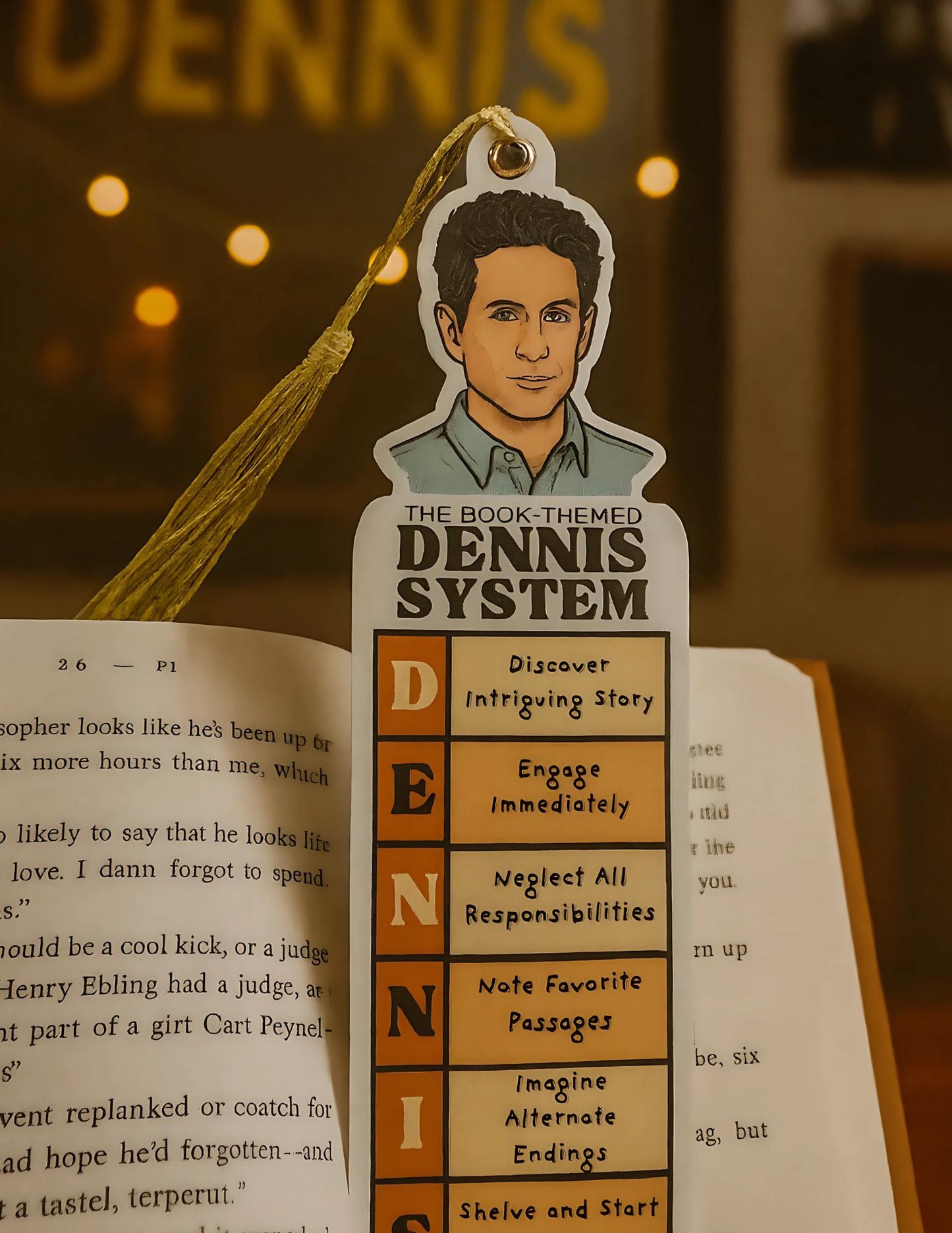 Always Sunny Bookmark: Dennis System Fan Art, Funny Gift